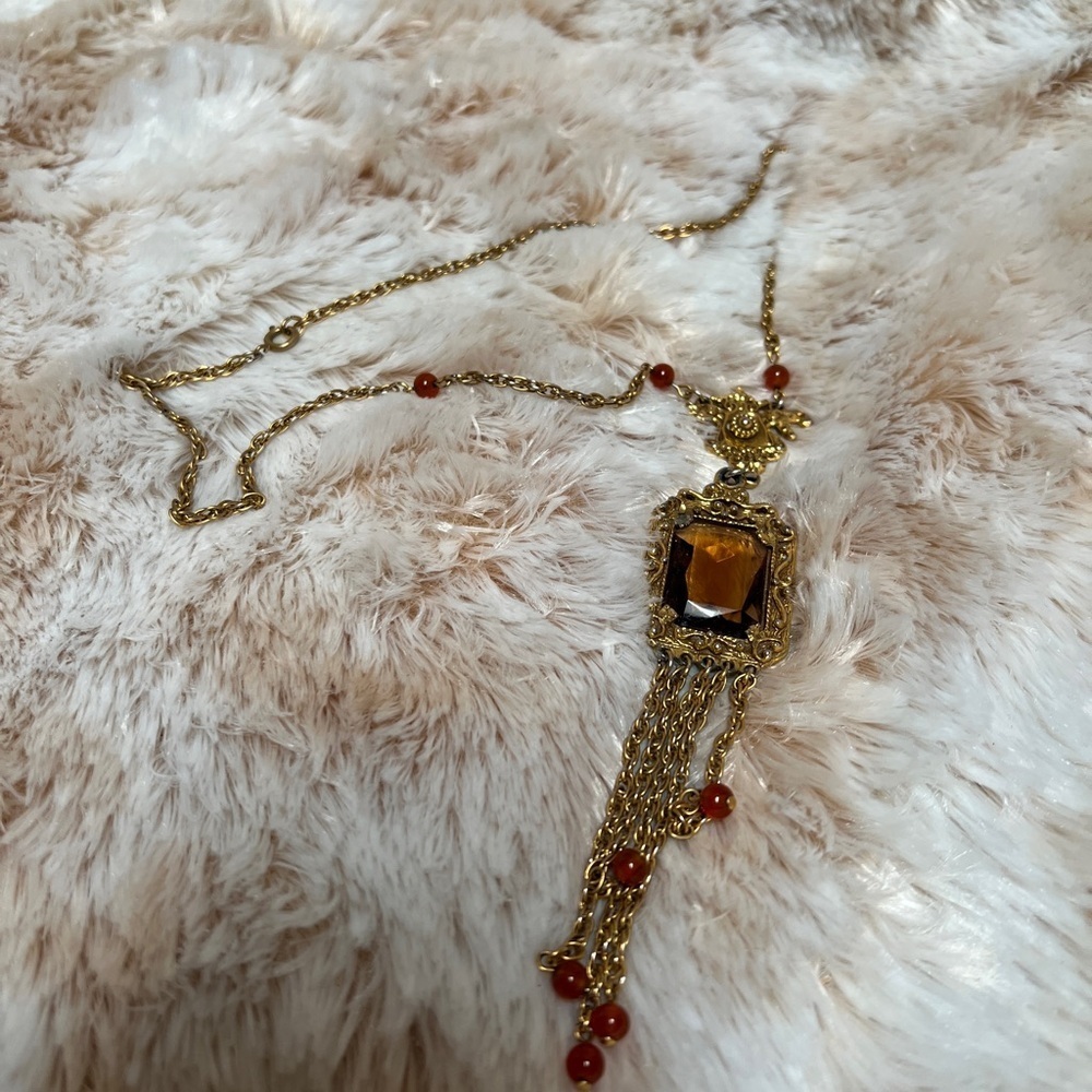 Vintage Goldette Statement Necklace - Picture 2 of 5